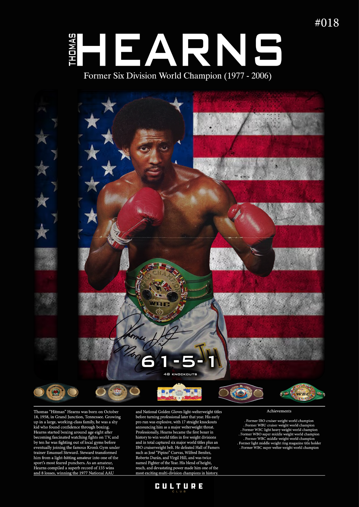 Thomas Hearns Fight Poster