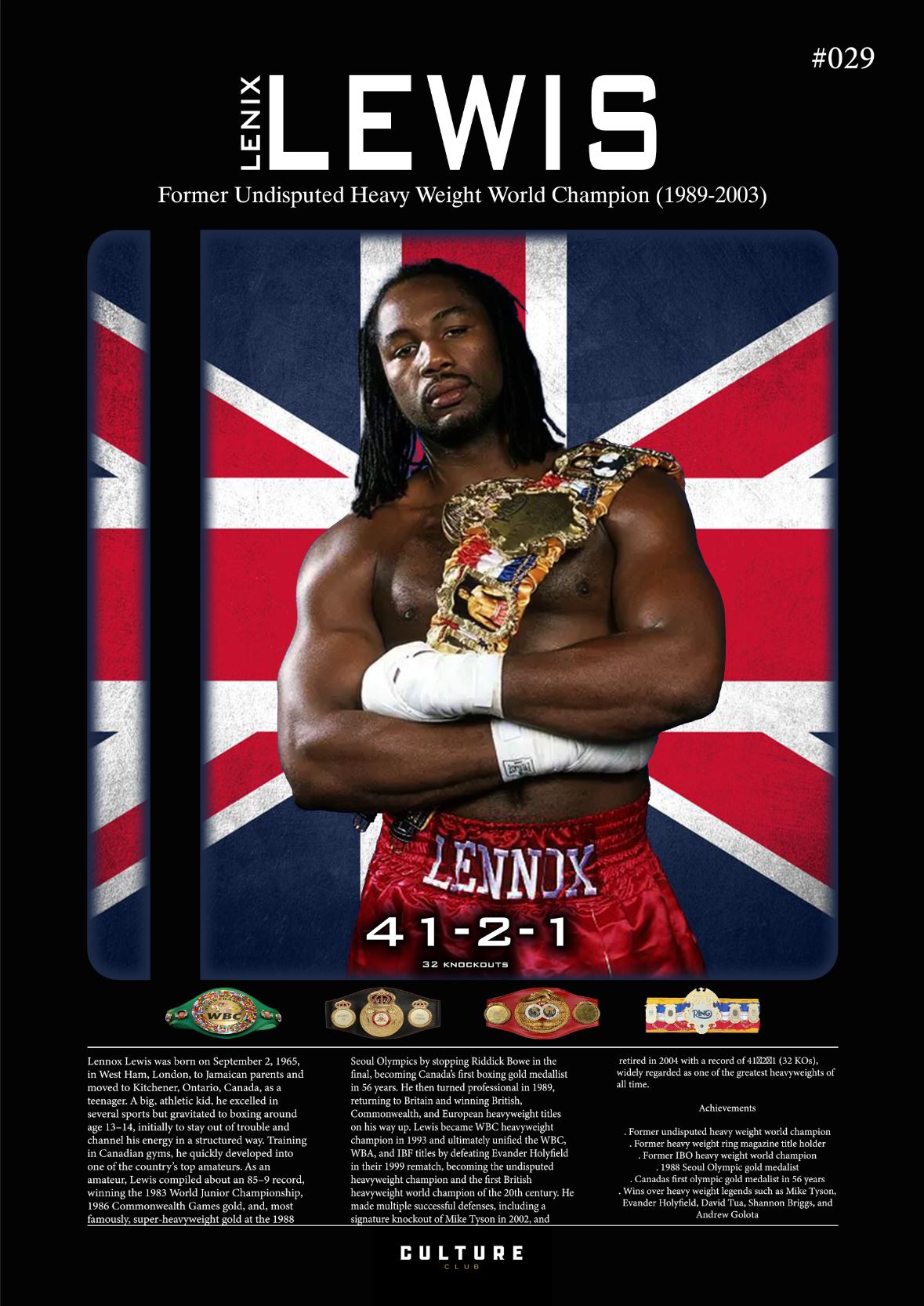 Lenix Lewis Fight Poster