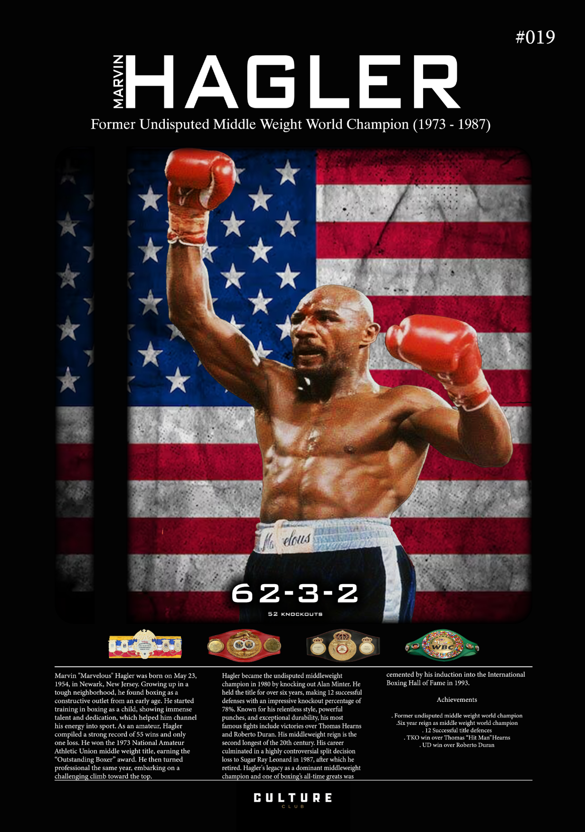 Marvin Hagler Fight Poster
