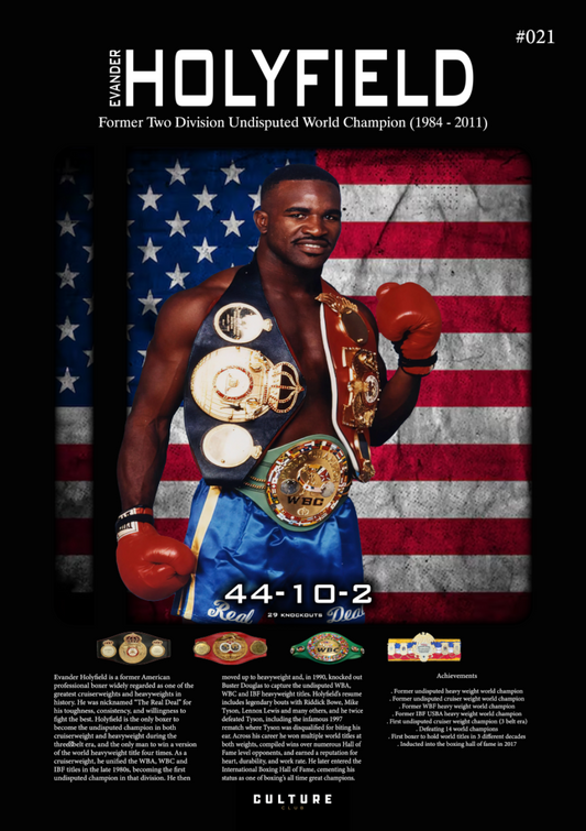 Evander Holyfield Fight Poster