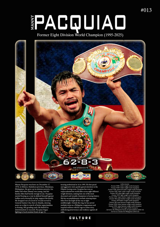Manny Pacquiao Fight Poster